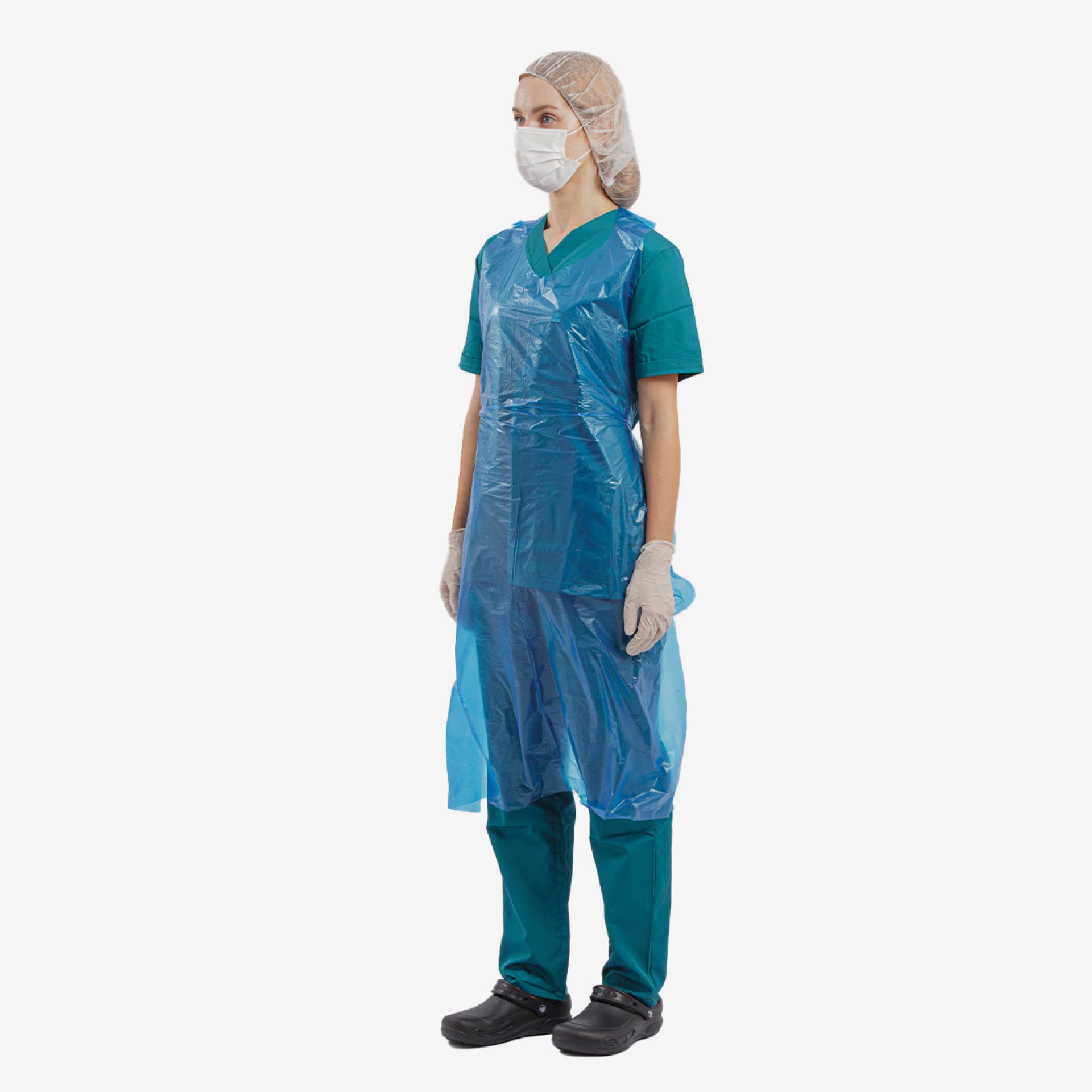 PRCL-1107: F. Bosch Apron Embossed (PE), Strong, 120*80cm, Blue