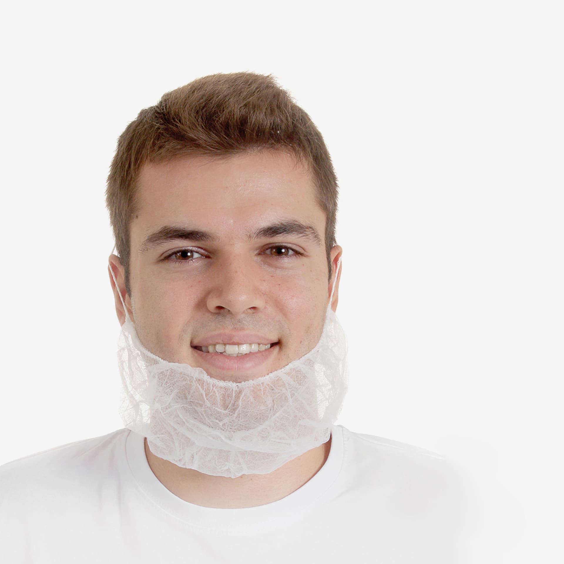 PRCL-1033: F. Bosch Beard mask non woven, White