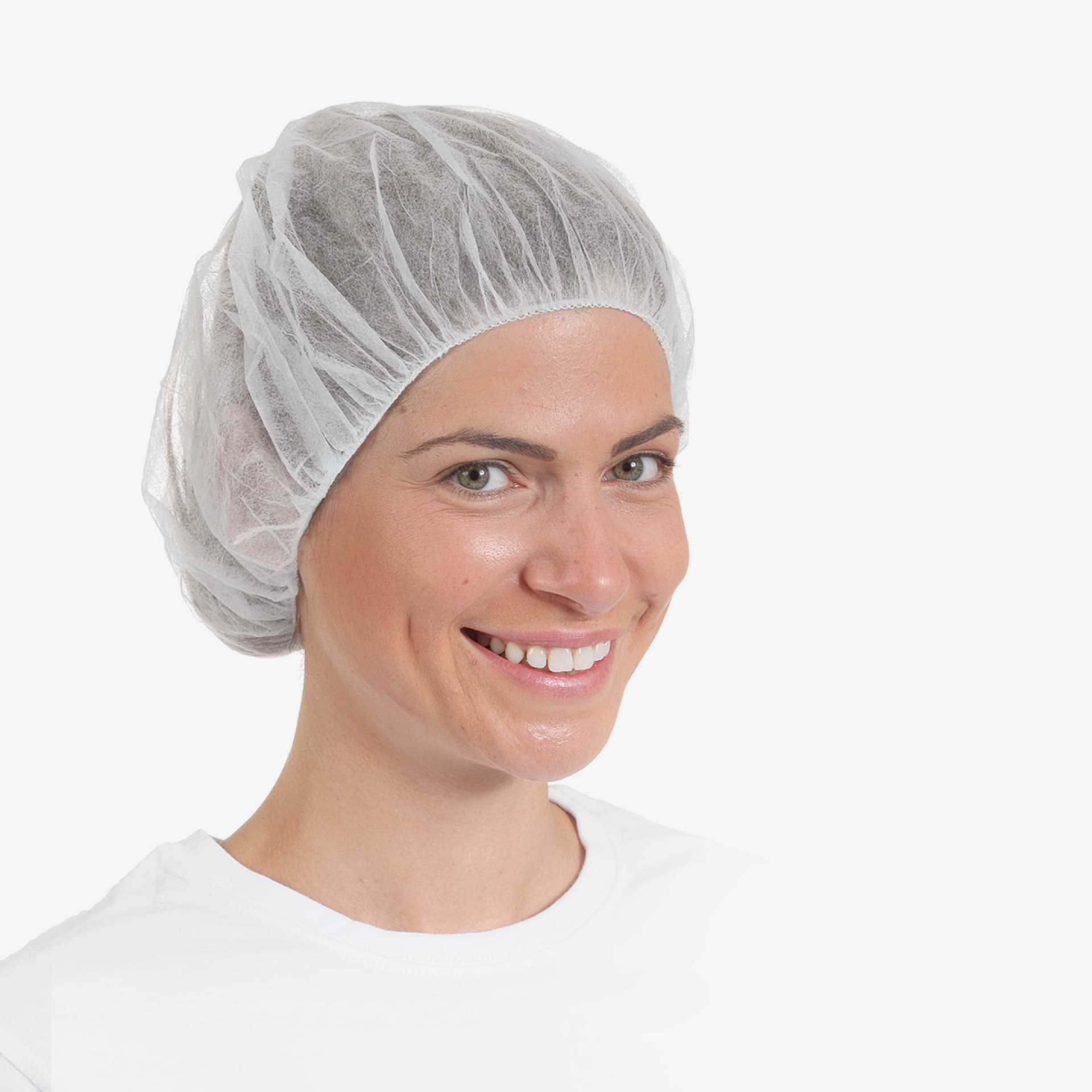 PRCL-1081: F. Bosch Bouffant Cap Heavy, White