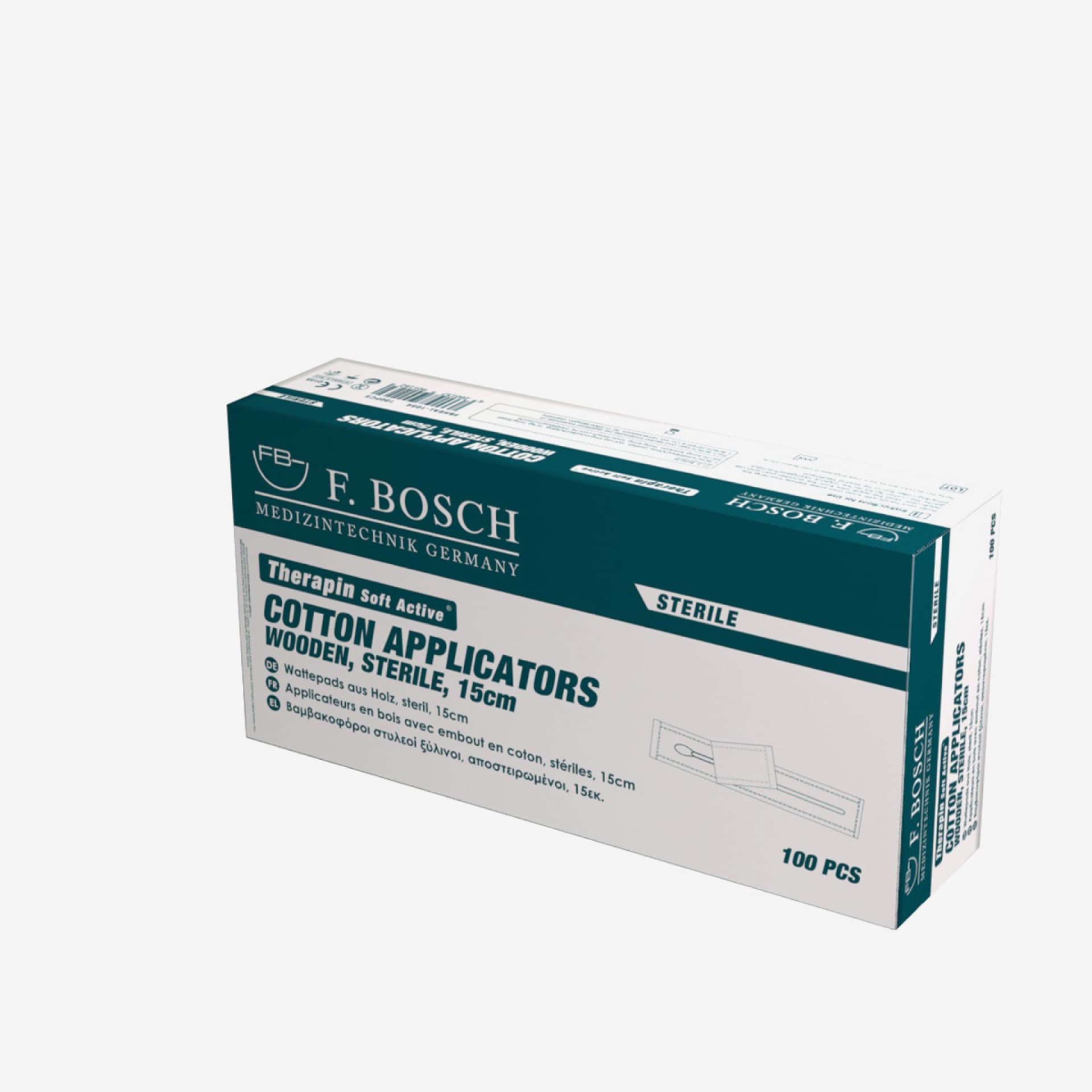 FBHEAL-1055: F. Bosch Therapin Soft Active® Plastic Cotton Applicator Stuart, sterile