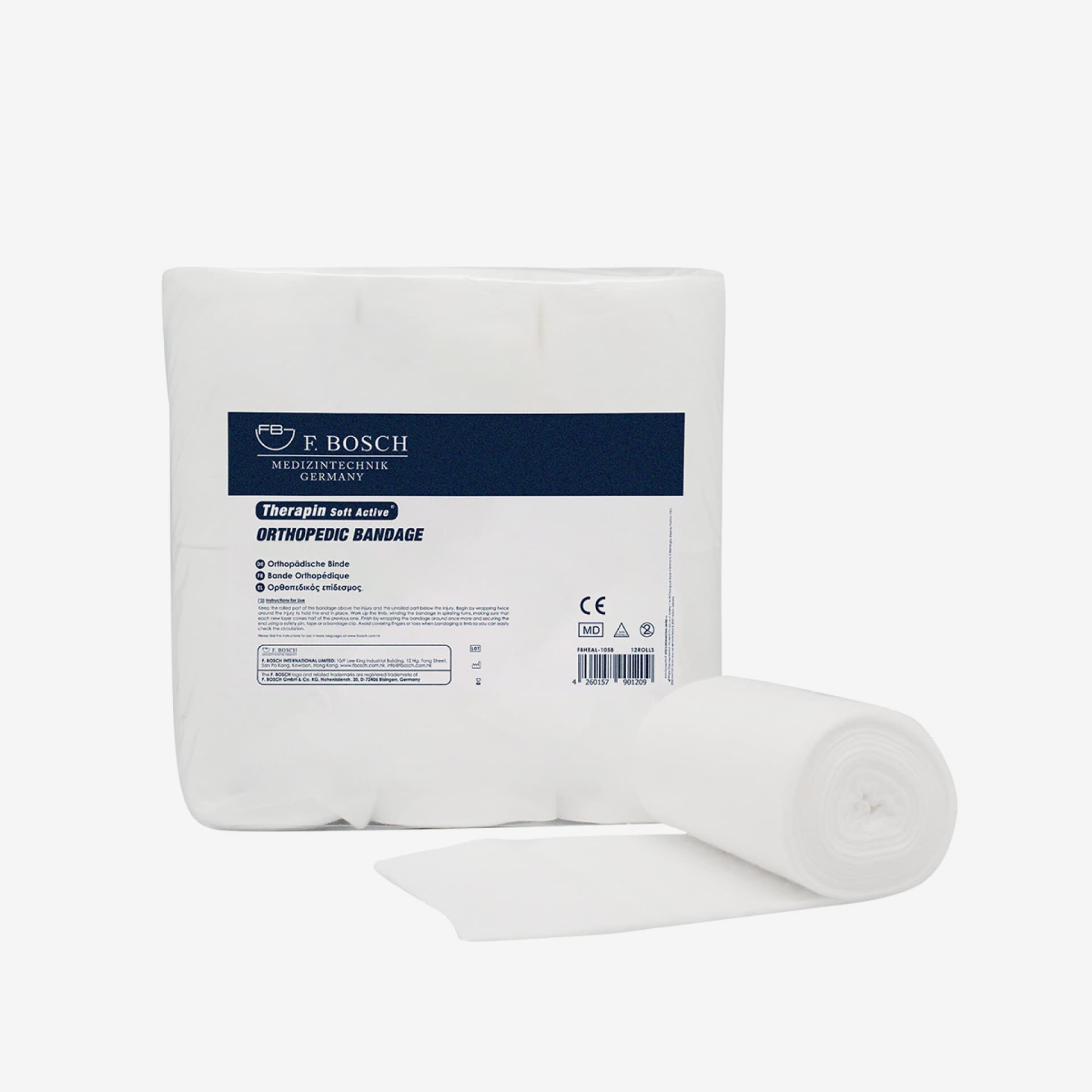 FBHEAL-1056: F. Bosch Therapin Soft Active® Orthopedic Bandage, 6cm x 2.7m