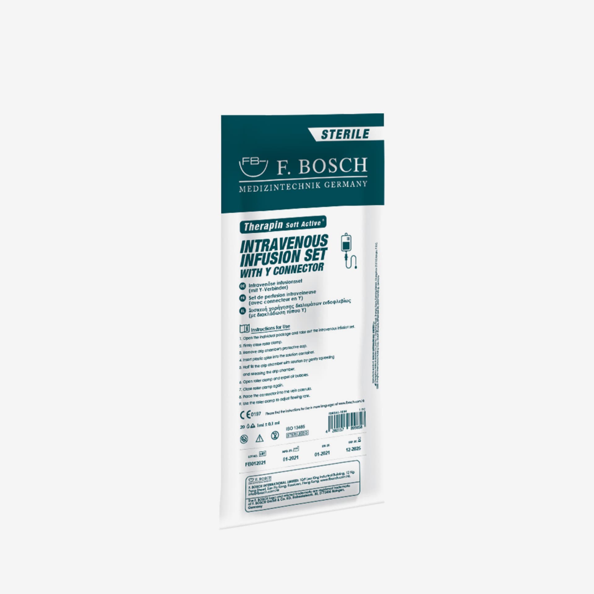 FBHEAL-1067: F. Bosch Therapin Soft Active® Intravenous Infusion Set (400pcs/ctn)