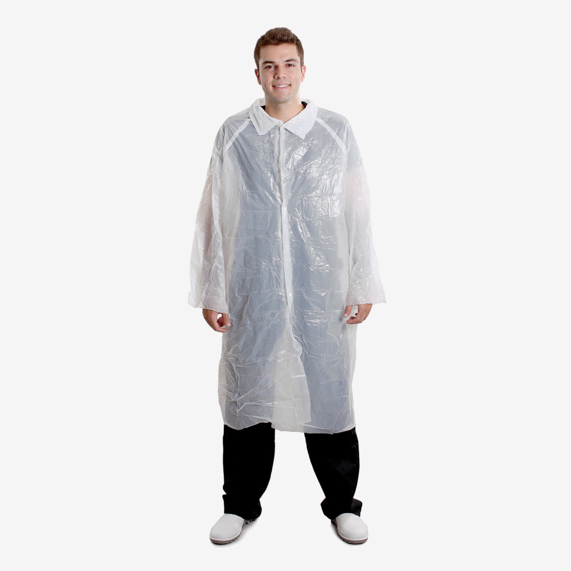 PRCL-1019: F. Bosch Visitor Coat PE, With Buttons, White, 120x150cm