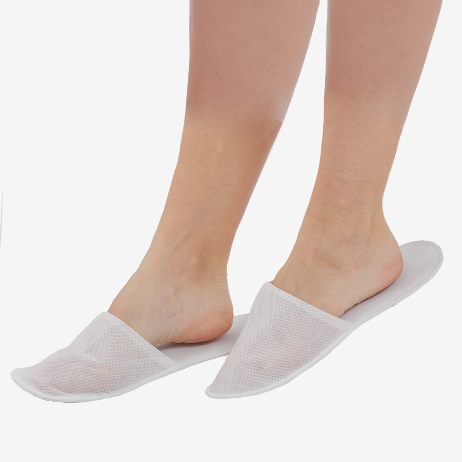 PRCL-1080: F. Bosch Slim Slipper, White, 30cm