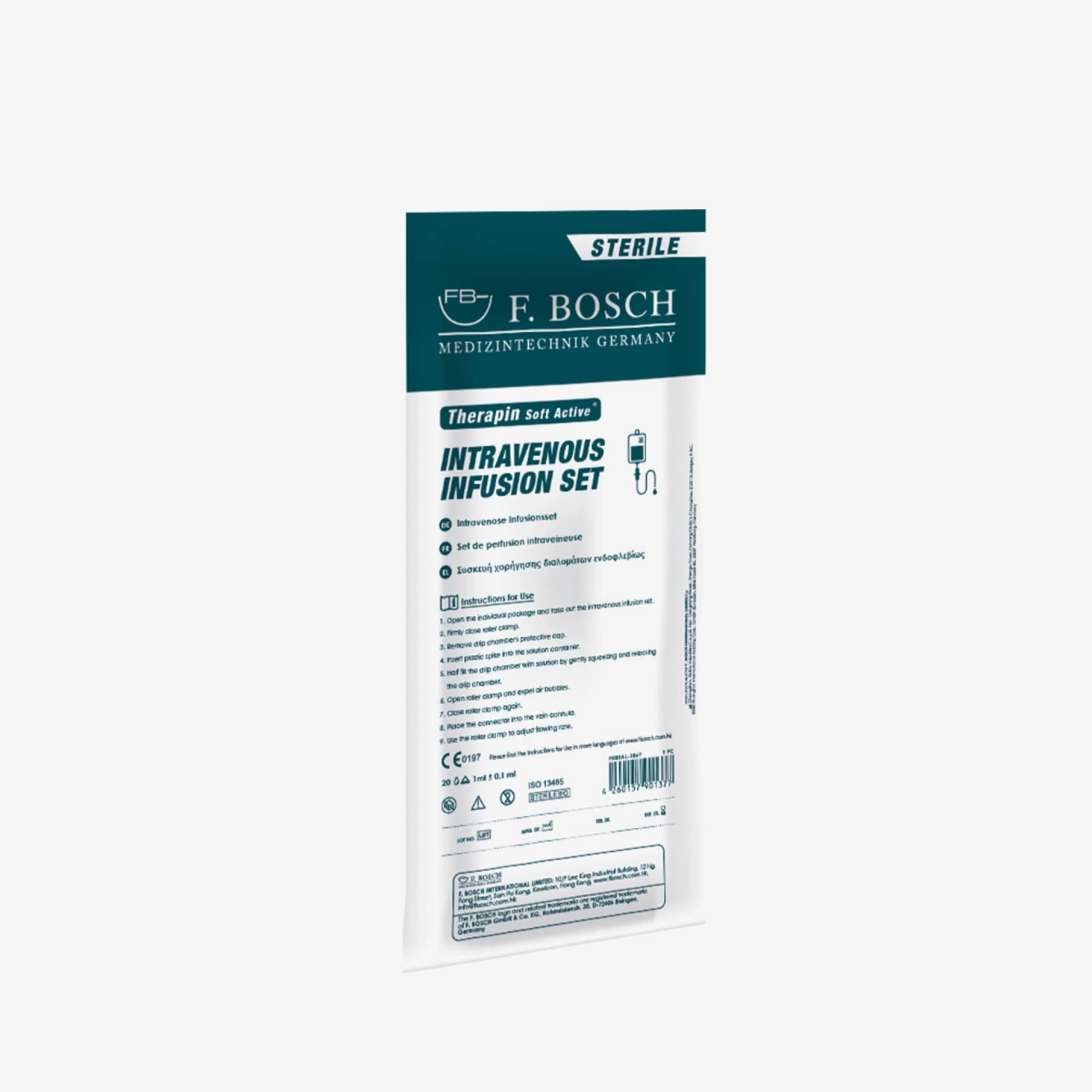FBHEAL-1067: F. Bosch Therapin Soft Active® Intravenous Infusion Set (400pcs/ctn)